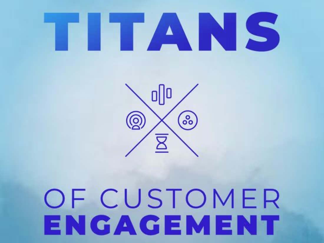Cover image for Titans of customer engagement podcast