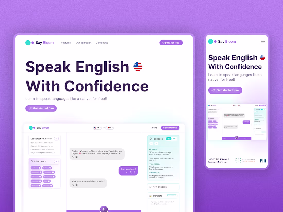 Cover image for Saybloom - Website design + Framer Development