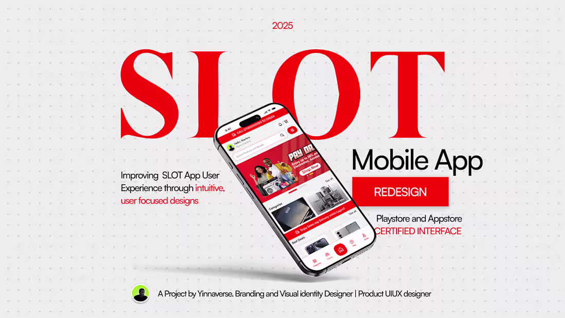 Cover image for SLOT Mobile app Redesign