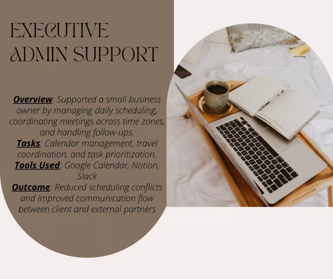 Cover image for Executive Operations Support for Founders & Business Owners