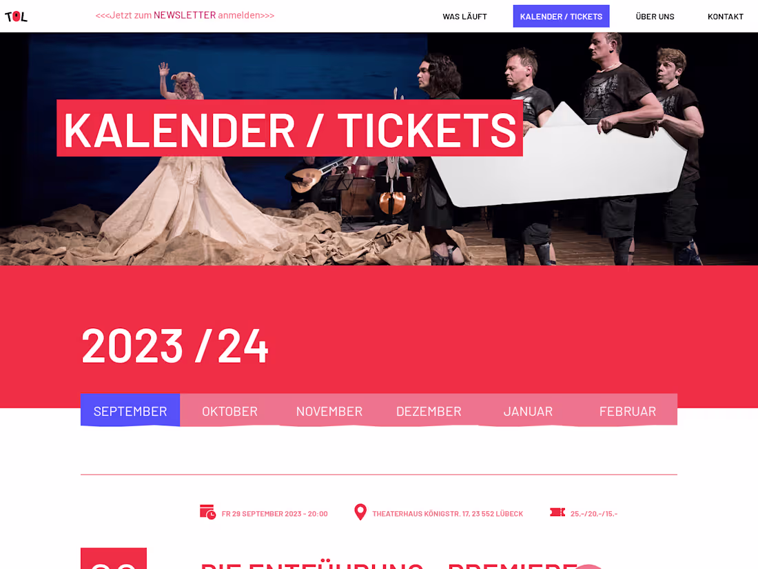 Cover image for Taschenoper Lübeck