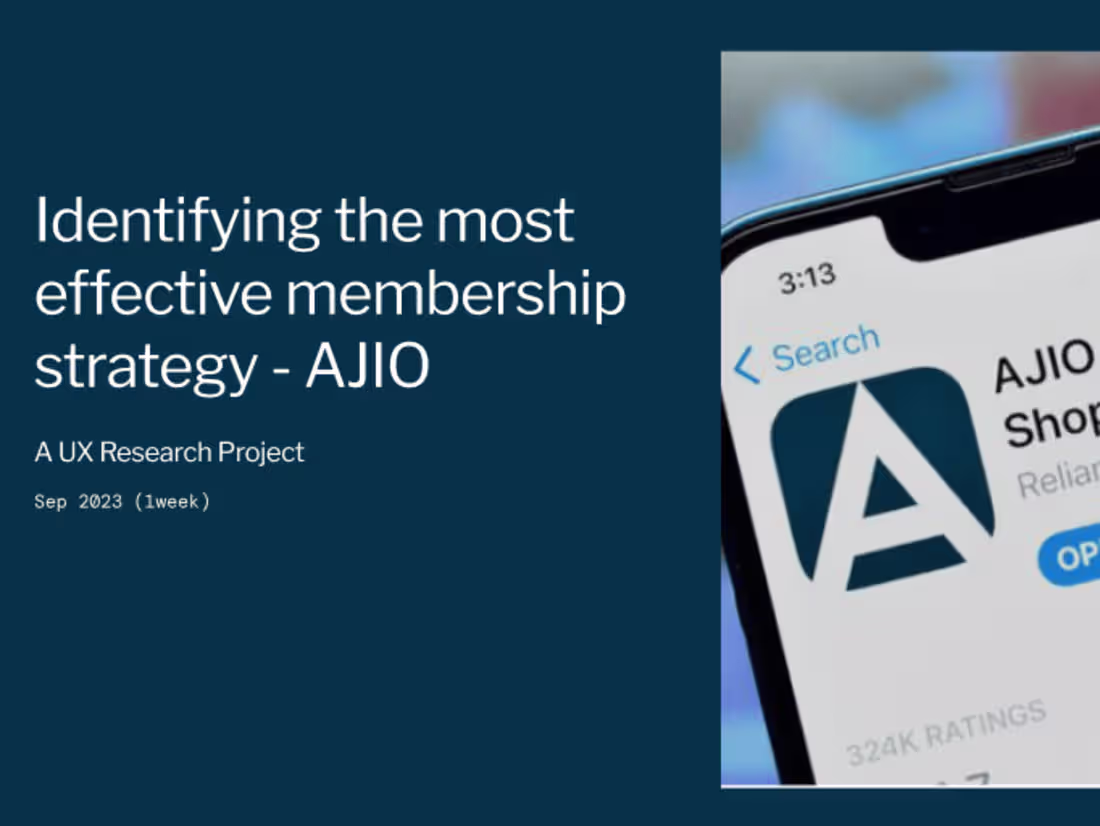 Cover image for Identifying the most effective membership strategy for AJIO