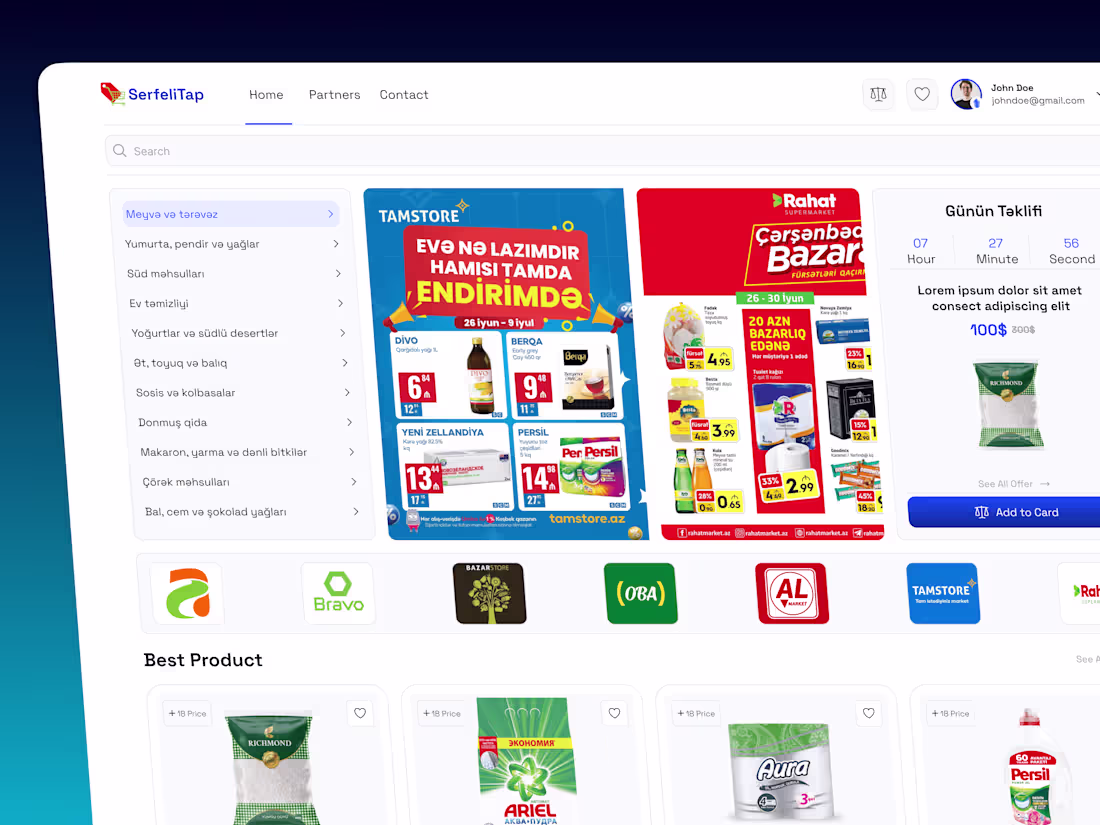 Cover image for Serfelitap.az: E-commerce Platform for Budget-Friendly Shopping