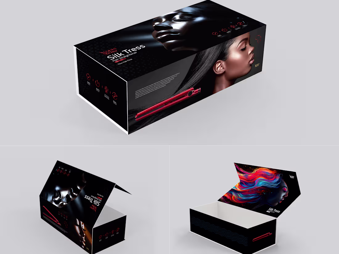 Cover image for Hair Straightner Luxury Box Design