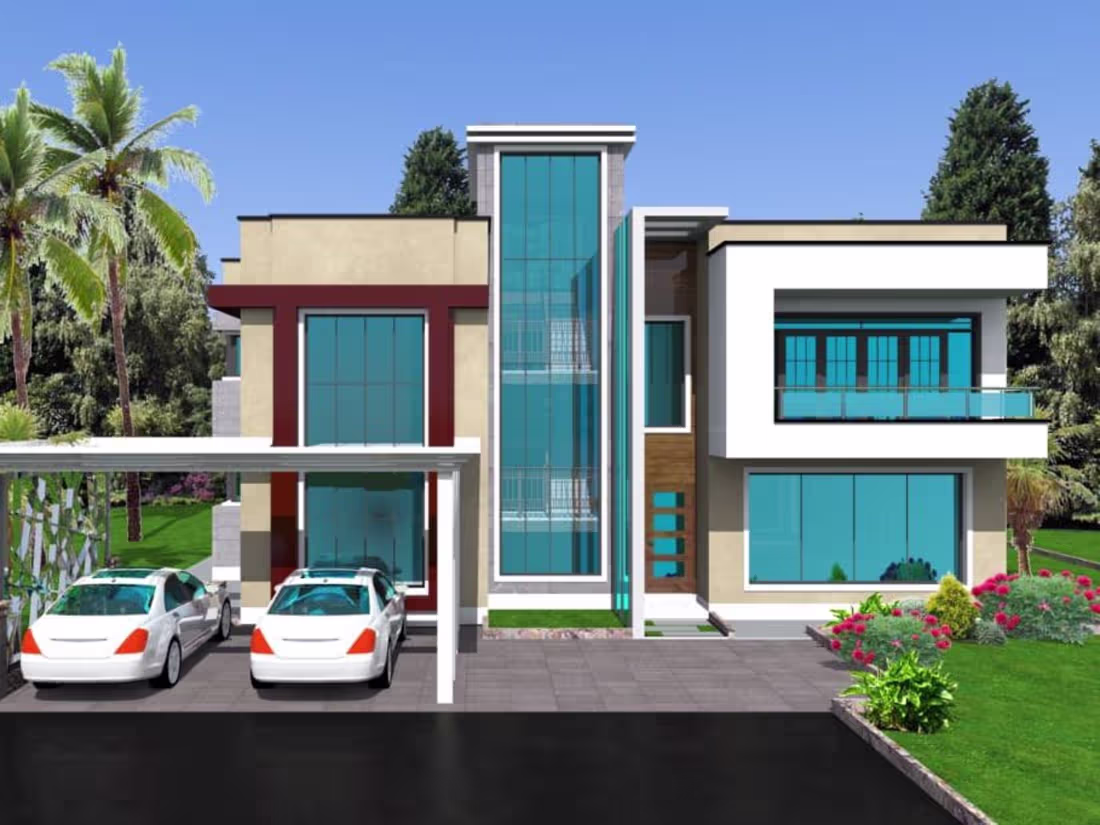 Cover image for FLATROOFED VILLA 