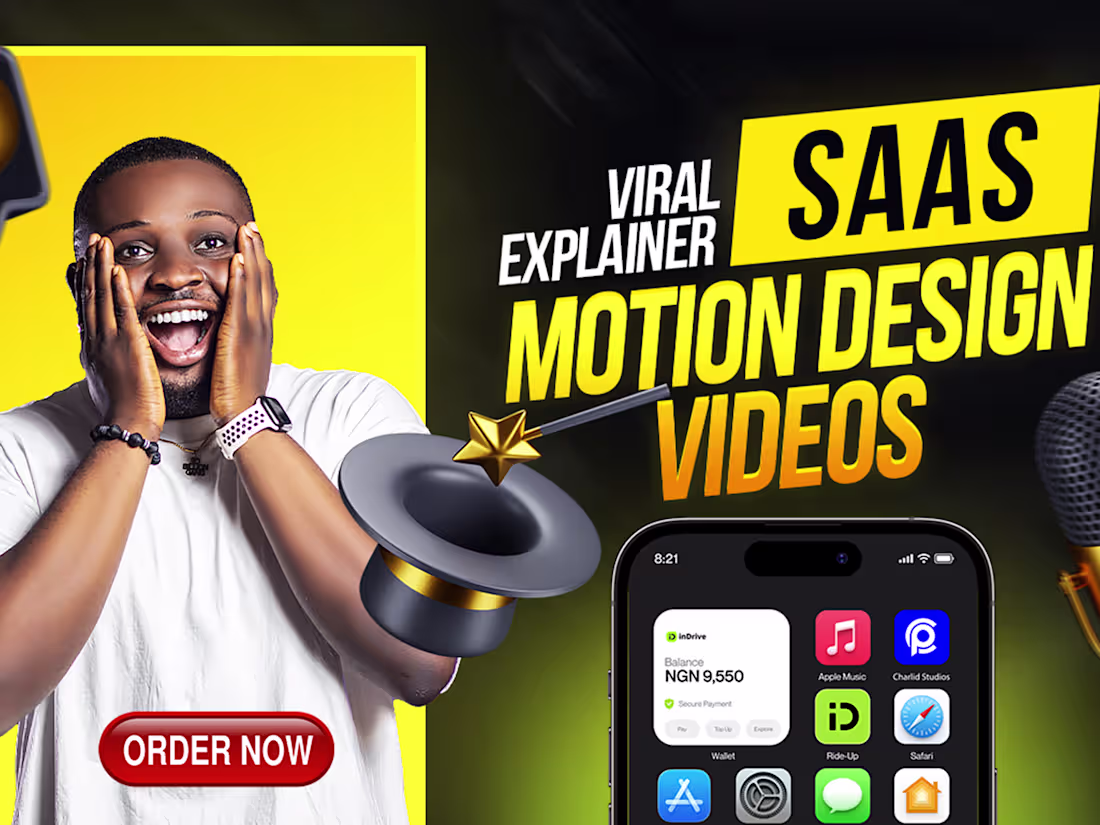 Cover image for Motion design animations for crypto, saas and fintech brands