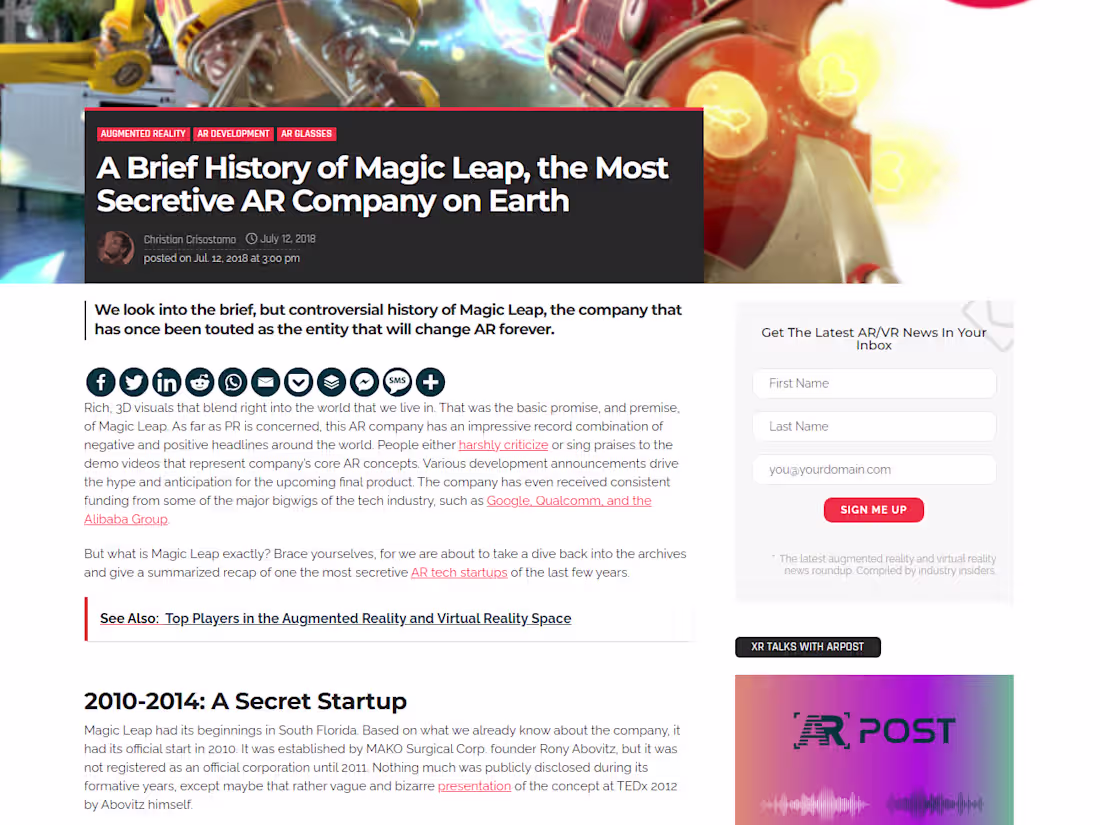 Cover image for Augmented Reality (AR) Article Writer