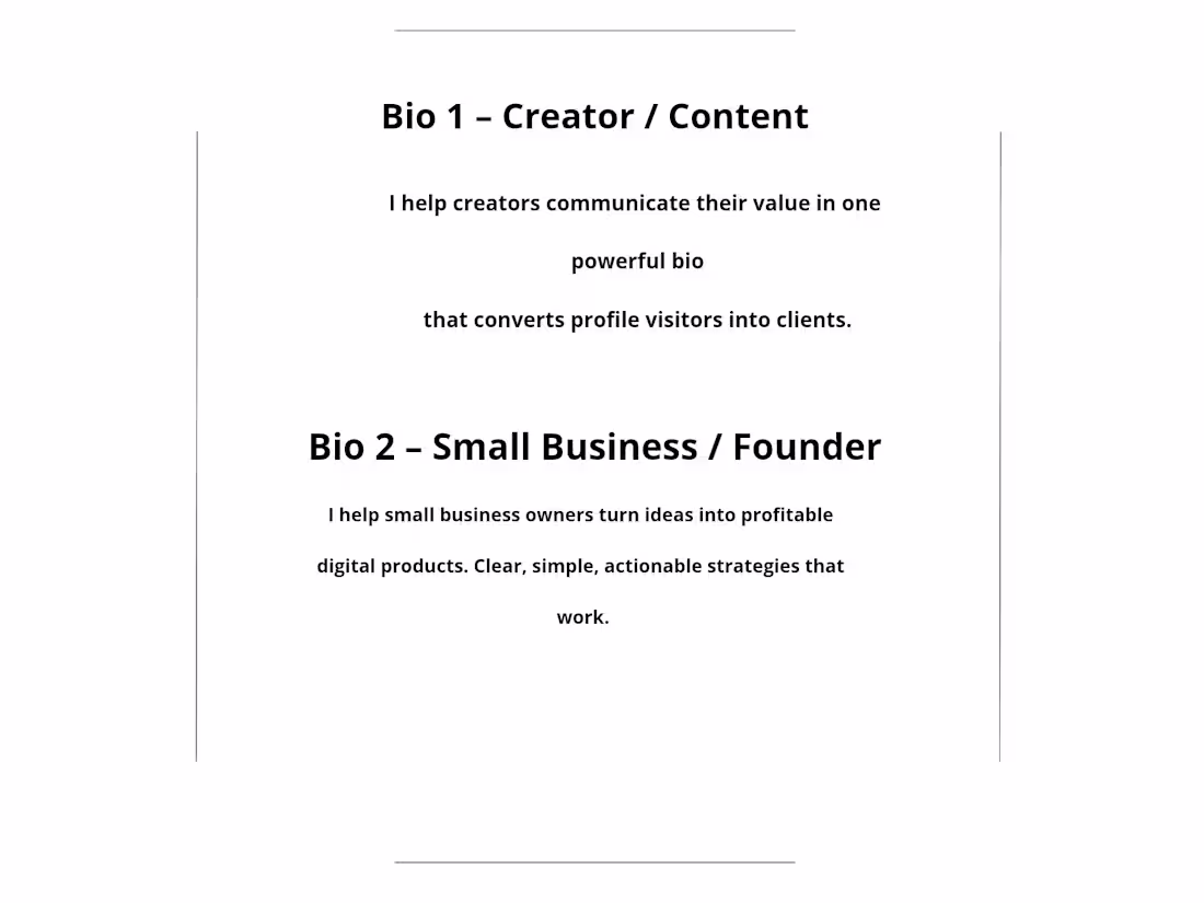 Cover image for Professional Bio & Profile Optimization