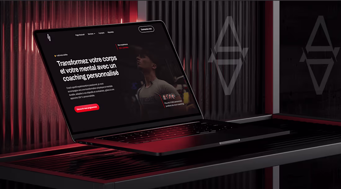 Cover image for High-End Fitness Coaching Website Design