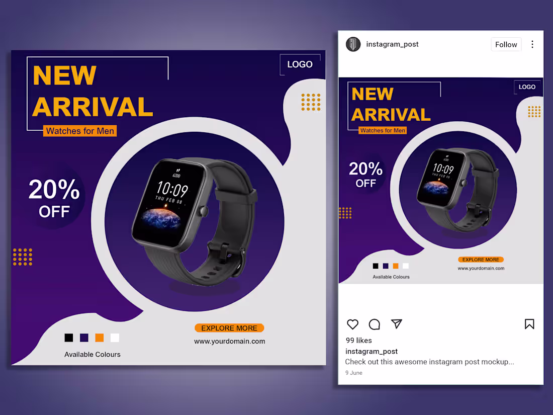 Cover image for Design social Media content (Instagram, Facebook)