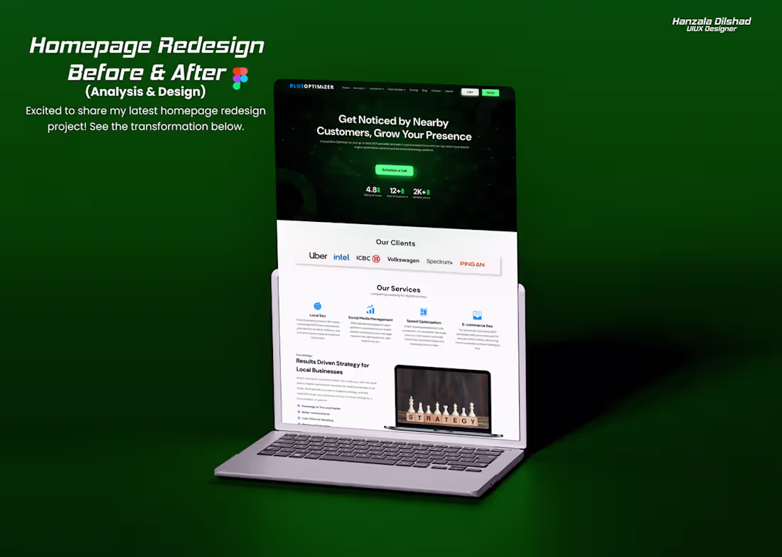 Cover image for Homepage Redesign – Before & After