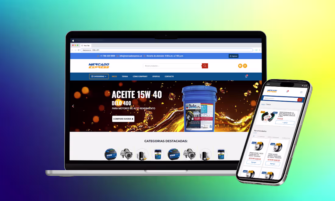 Cover image for Diseño Web desde Cero para Ecommerce de Autopartes 