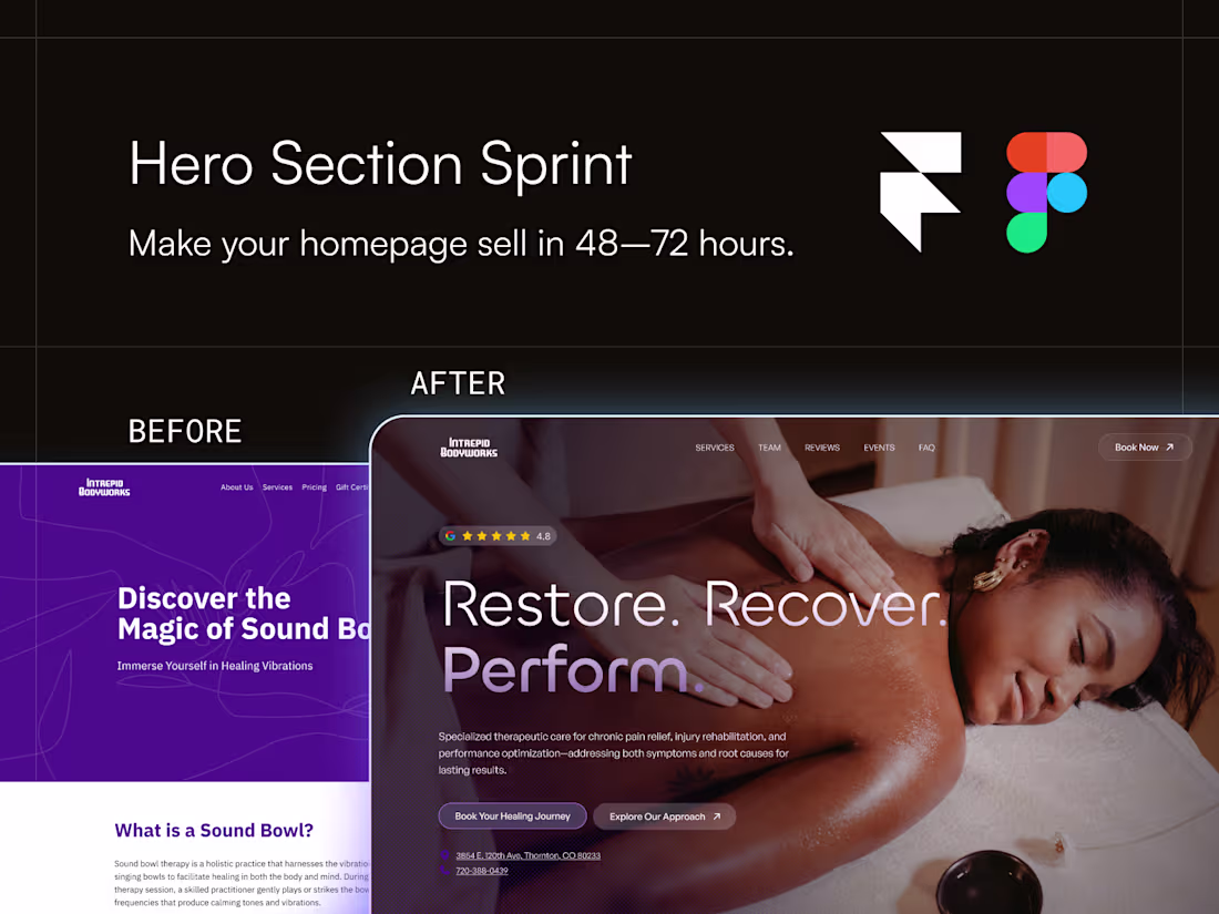 Cover image for Hero Section Sprint (Figma or Framer)