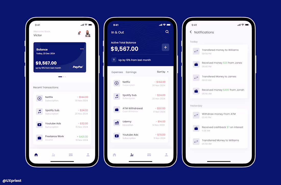 Cover image for Fintech Mobile UI Design