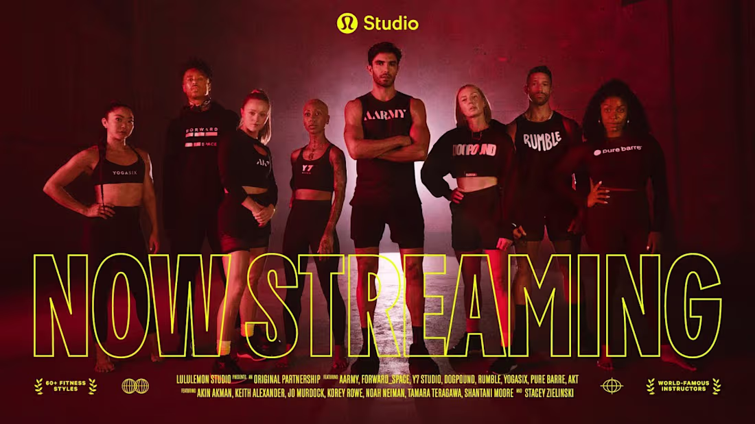 Cover image for lululemon Studio—now streaming. - YouTube