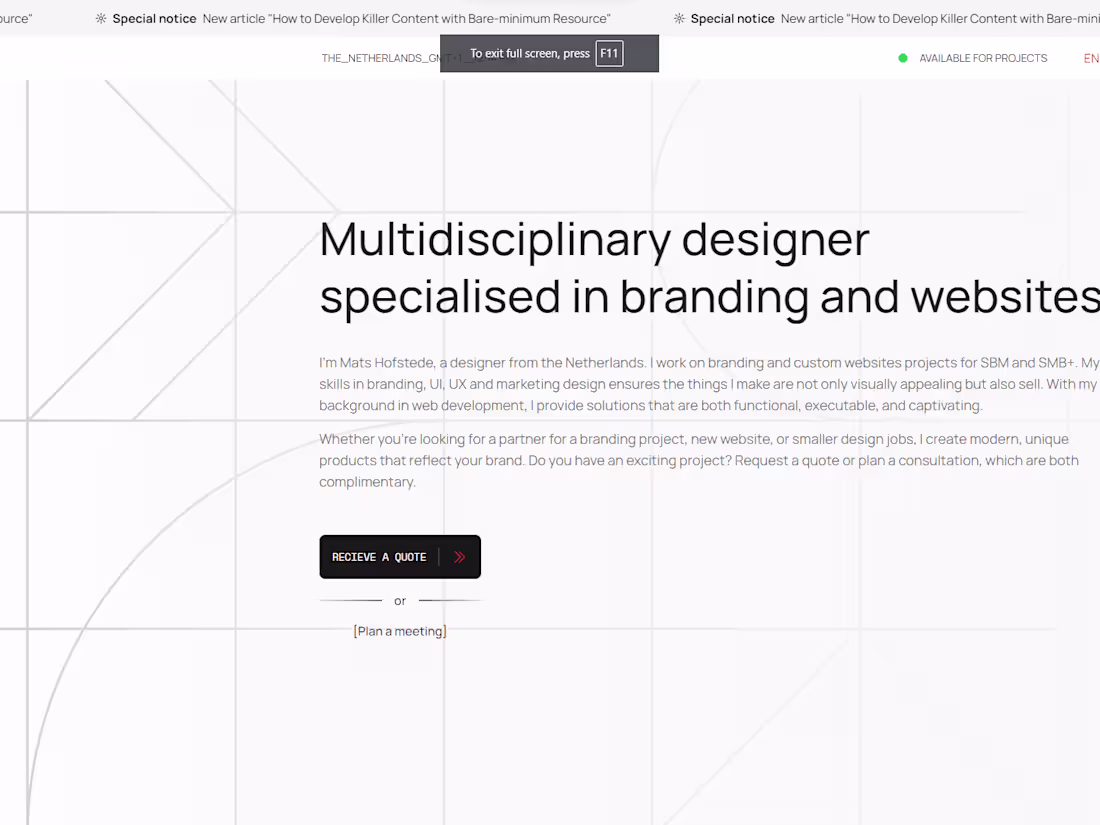 Cover image for Mats Hofstede | Multidisciplinary designer