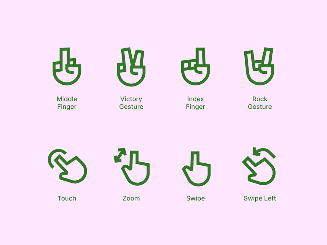 Cover image for Gesture Icon Pack