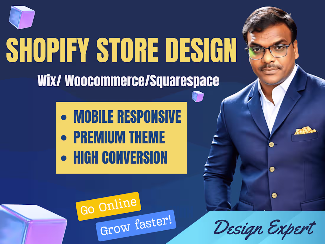 Cover image for Setup and manage your ecommerce store, Shopify/Wix/Woocommerce