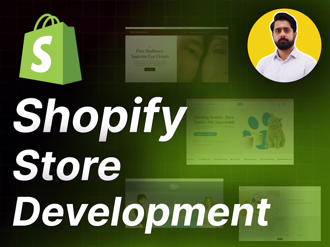 Cover image for Custom Shopify Store Build from Figma or Inspiration