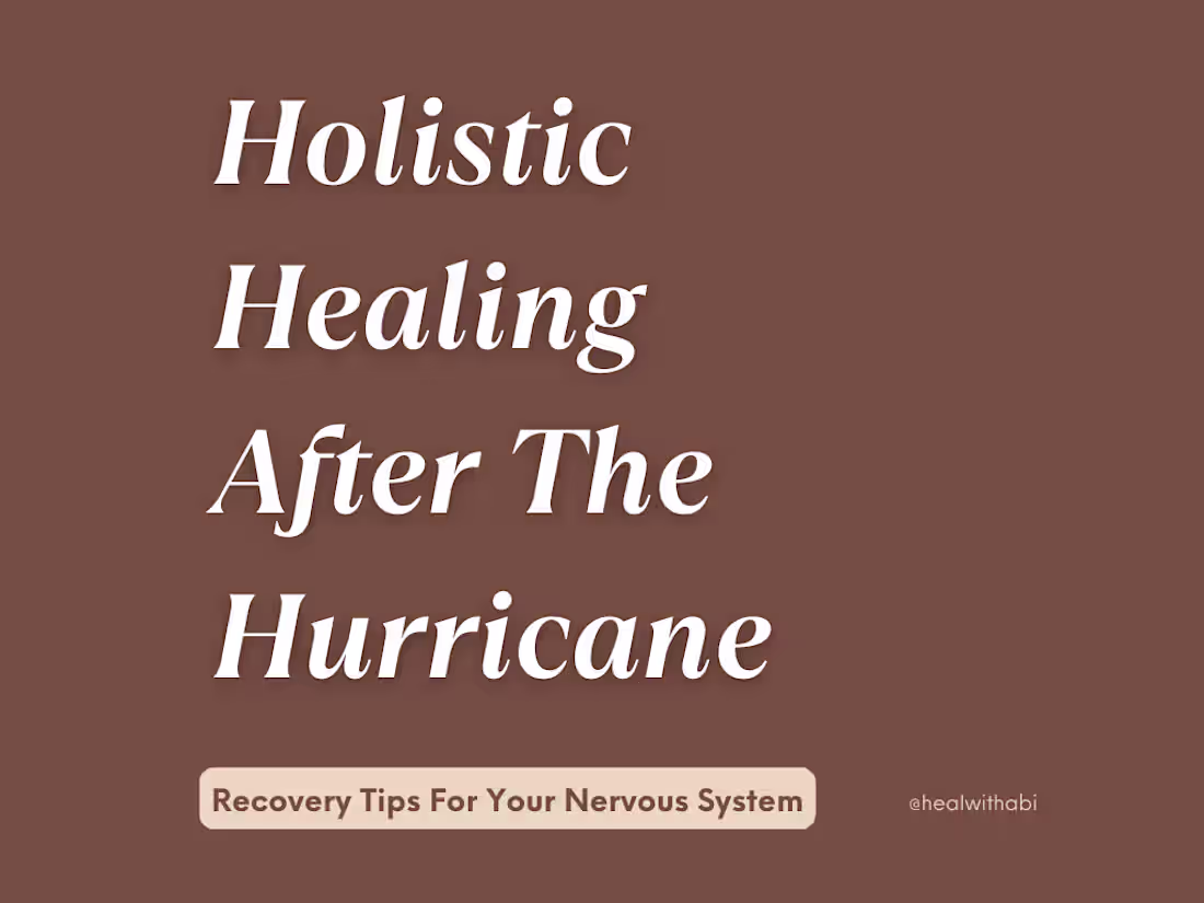 Cover image for Holistic Healing After The Hurricane 