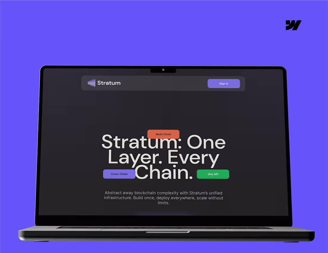 Cover image for Stratum Webflow Site Design and Development