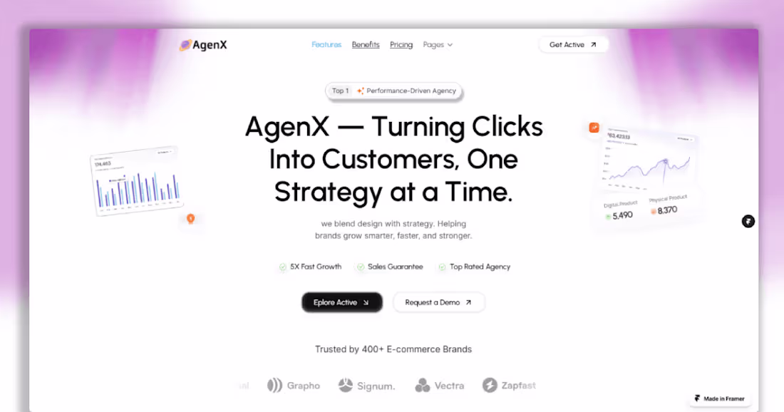 Cover image for AgenX- An Agency/Start-up Template