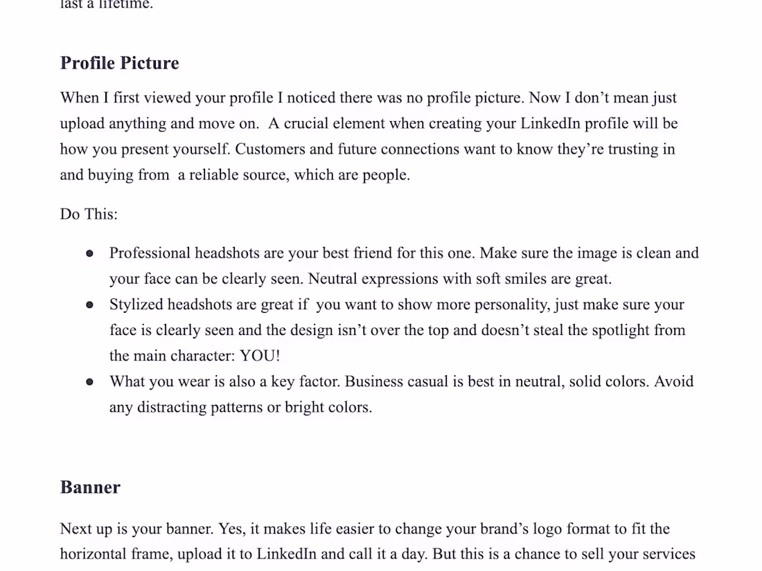 Cover image for LinkedIn Profile Optimization for Gina Vanderham