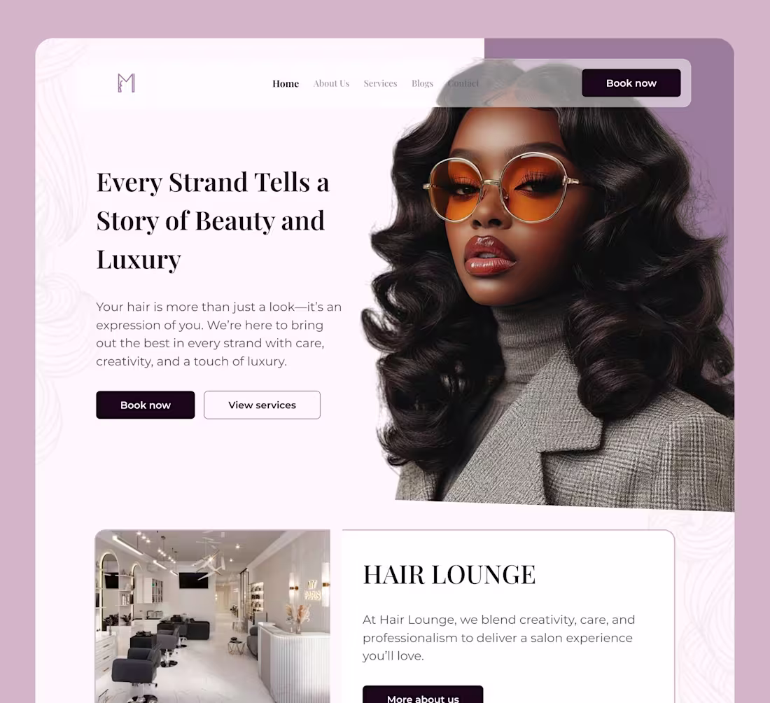 Cover image for The Hiar Lounge Website Design