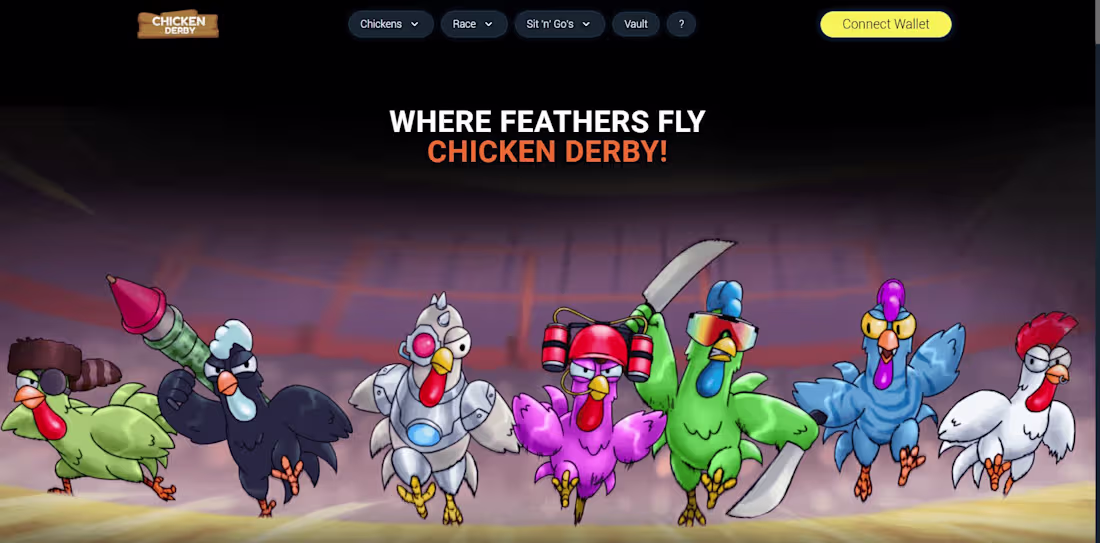 Cover image for ChickenDerby.com (http://ChickenDerby.com) is a blockchain-based