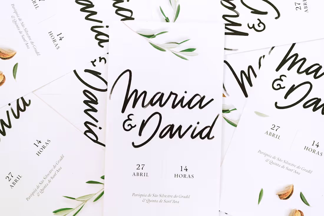 Cover image for Wedding stationery | Maria & David