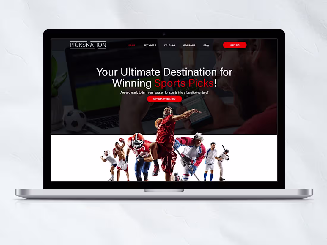 Cover image for PicksNation Wix Website Design