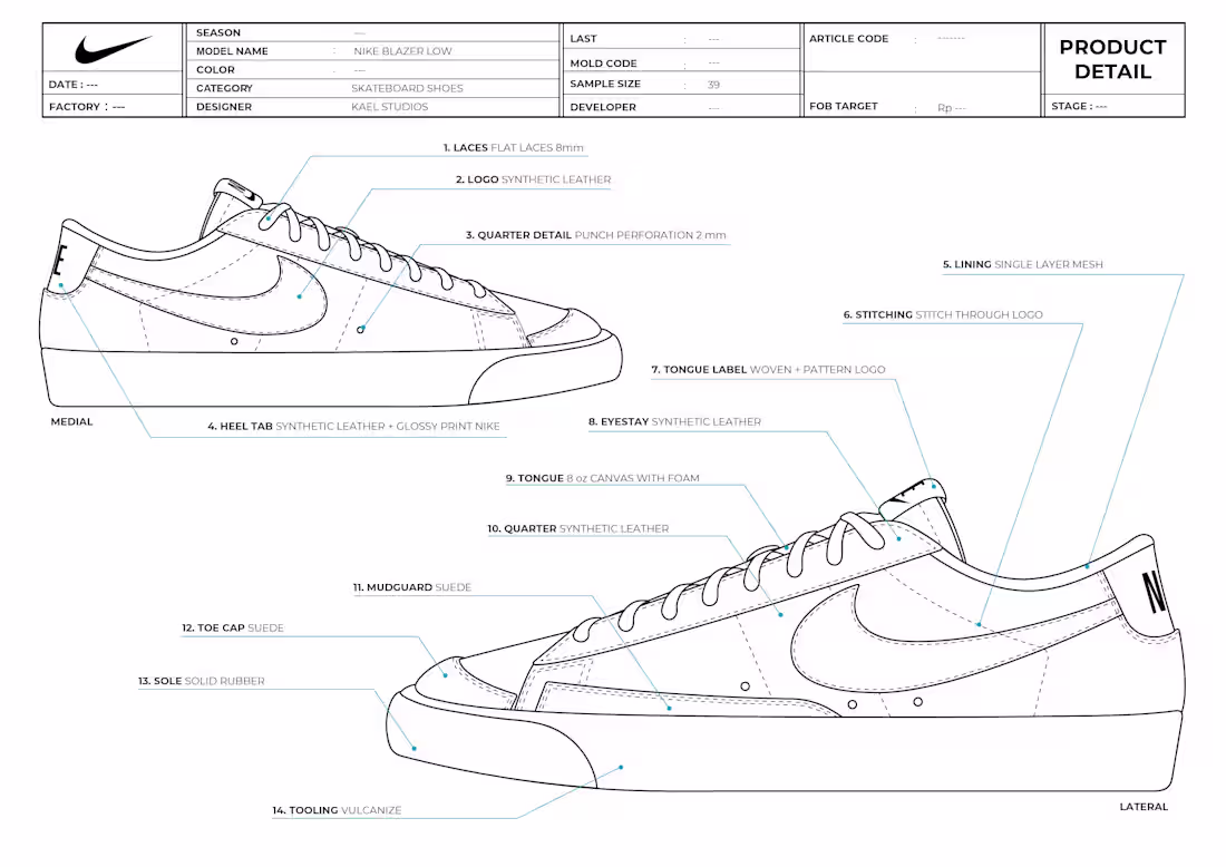 Cover image for Shoe Design Completed with Technical Package