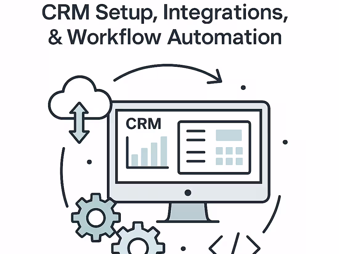 Cover image for CRM Setup, Integrations, & Workflow Automation