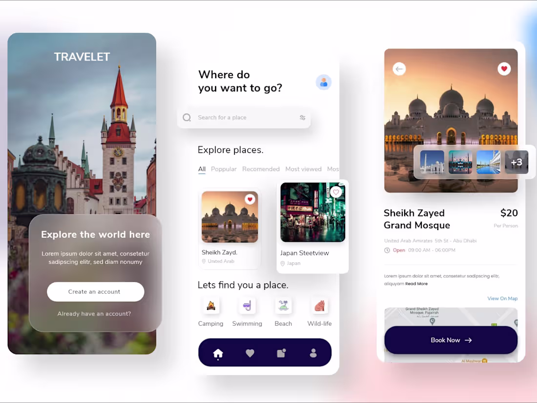 Cover image for Tour Guide Mobile App UIUX Design