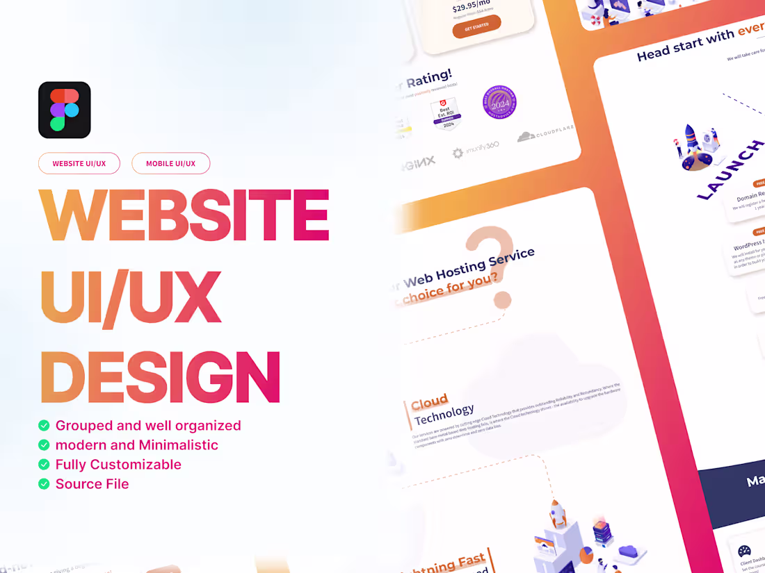 Cover image for I will design UI UX for your SaaS website, MVP and mobile app.