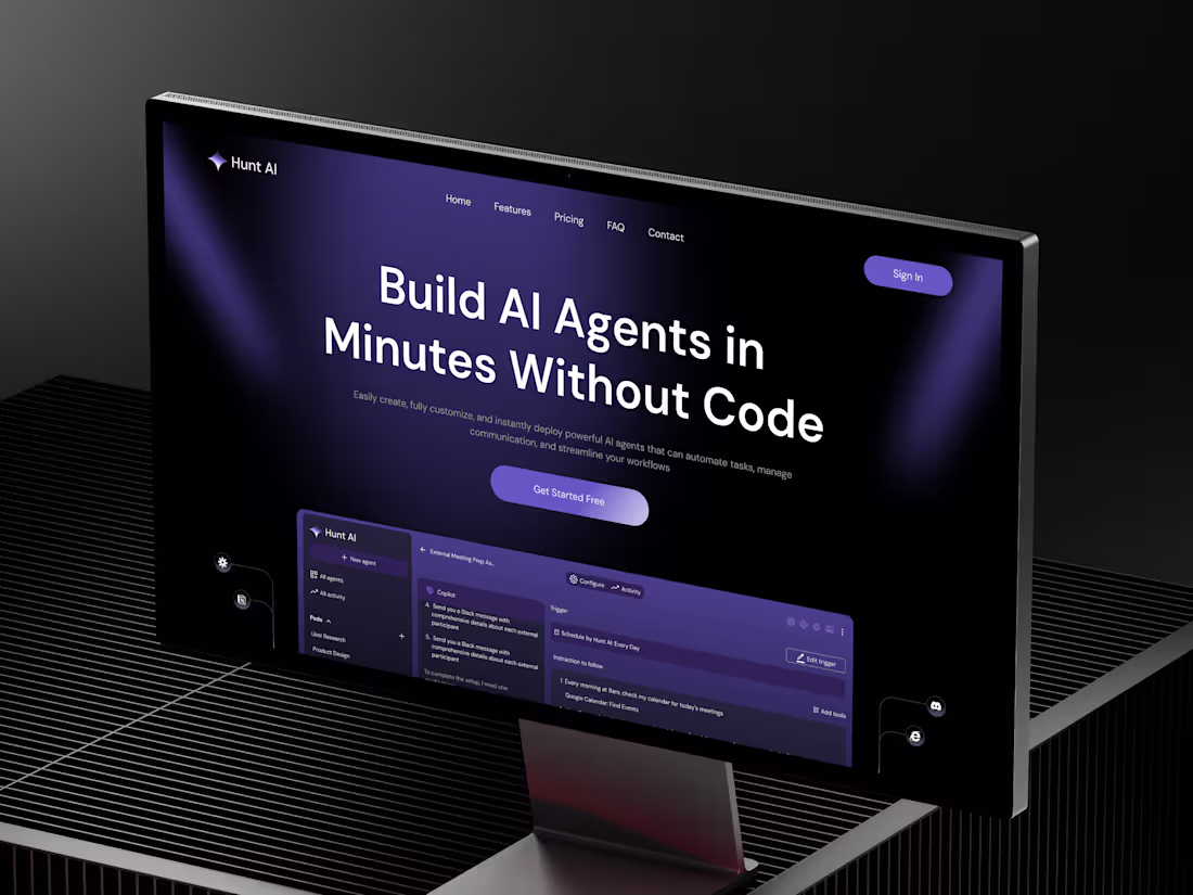 Cover image for AI Agent SaaS Landing Page Design | Conversion-Focused Web UI