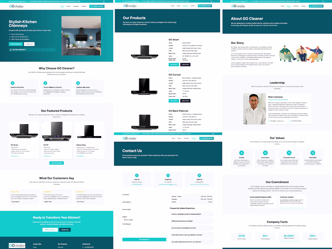 Cover image for Go Cleaner Chimney – Service Website Development