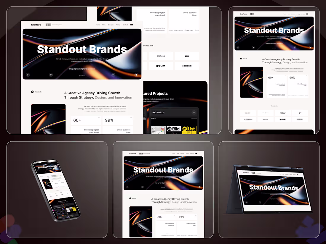 Cover image for Crafture UI/UX Design & Webflow Development