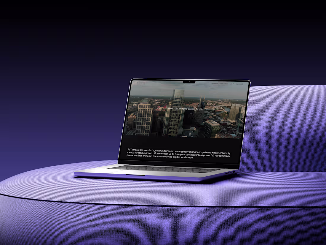 Cover image for Digital Ecosystem for Tiam Media: Brand Identity & Framer Build