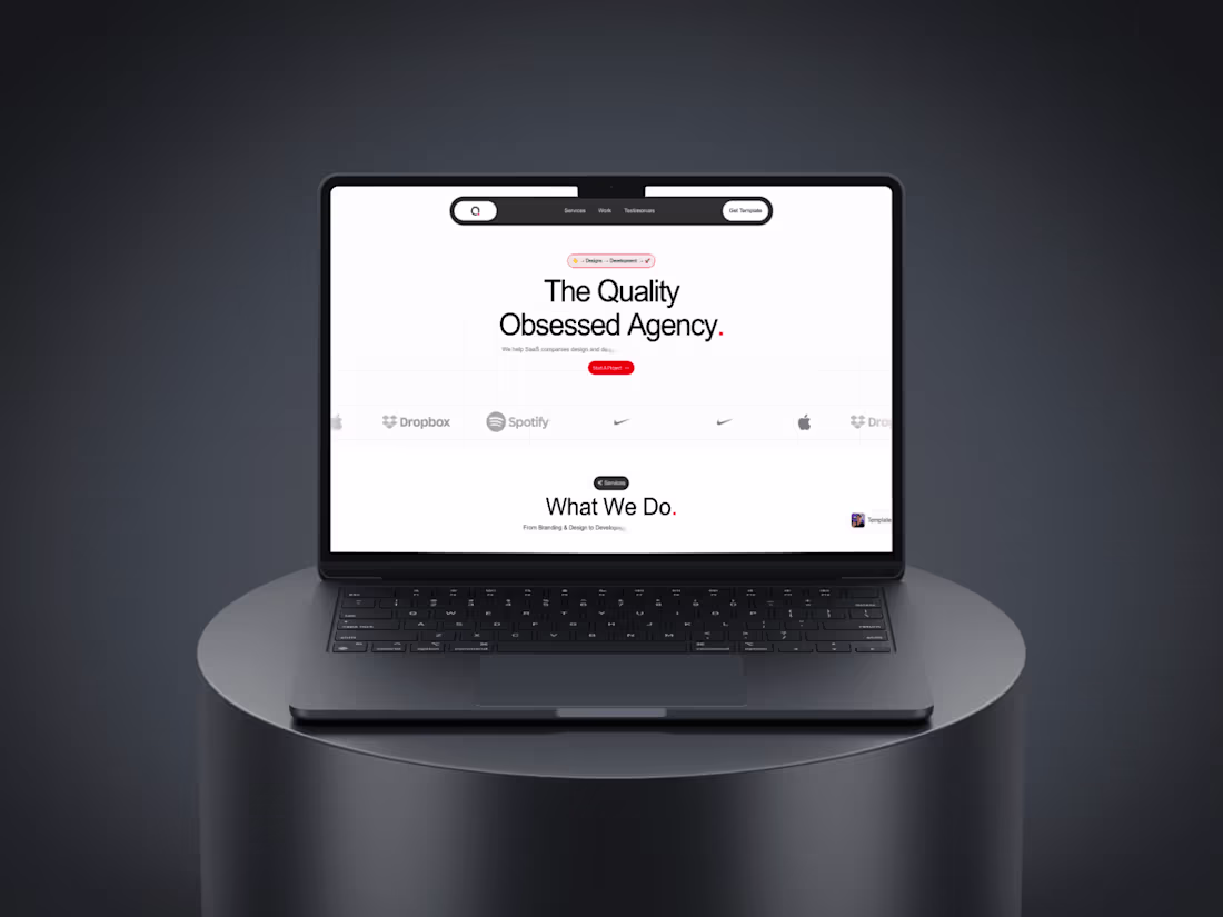 Cover image for Quality - The #1 Framer Agency Template
