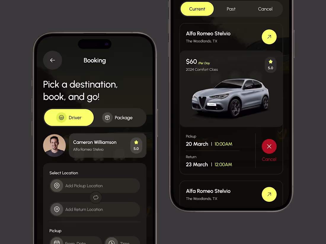 Cover image for Car Booking App Concept