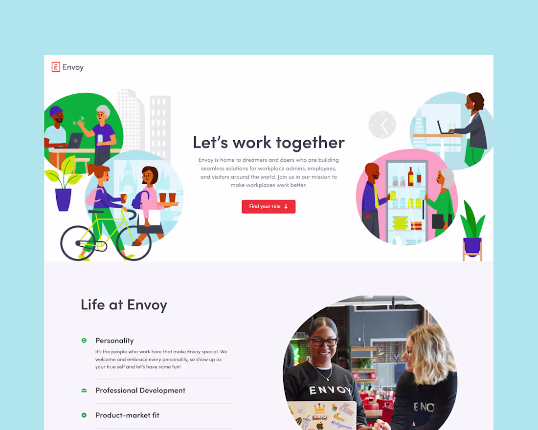 Cover image for Envoy Careers Page Redesign