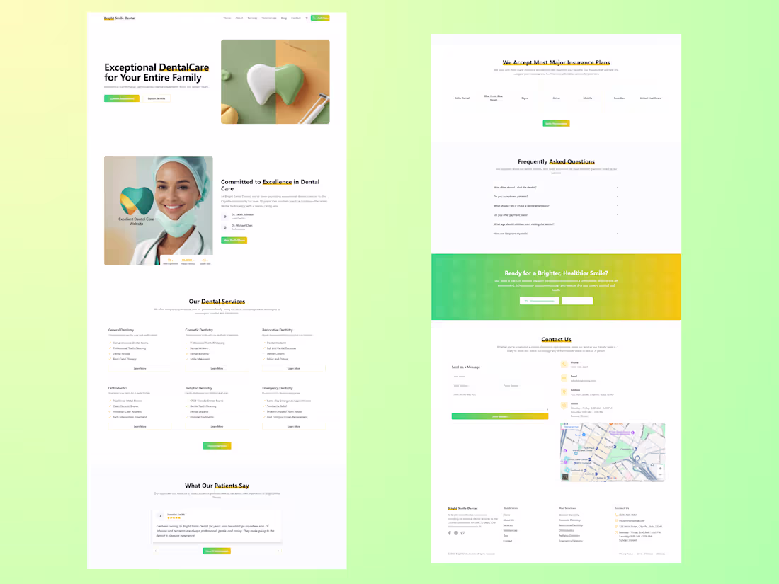 Cover image for Bright Smile Dental Website Development