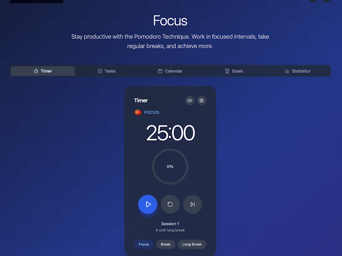 Cover image for Focus: Building a Feature-Rich Pomodoro Timer