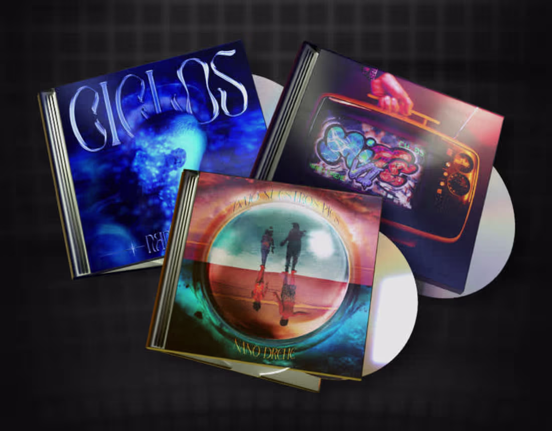 Cover image for NANO DREHE | Album cover design and social media content