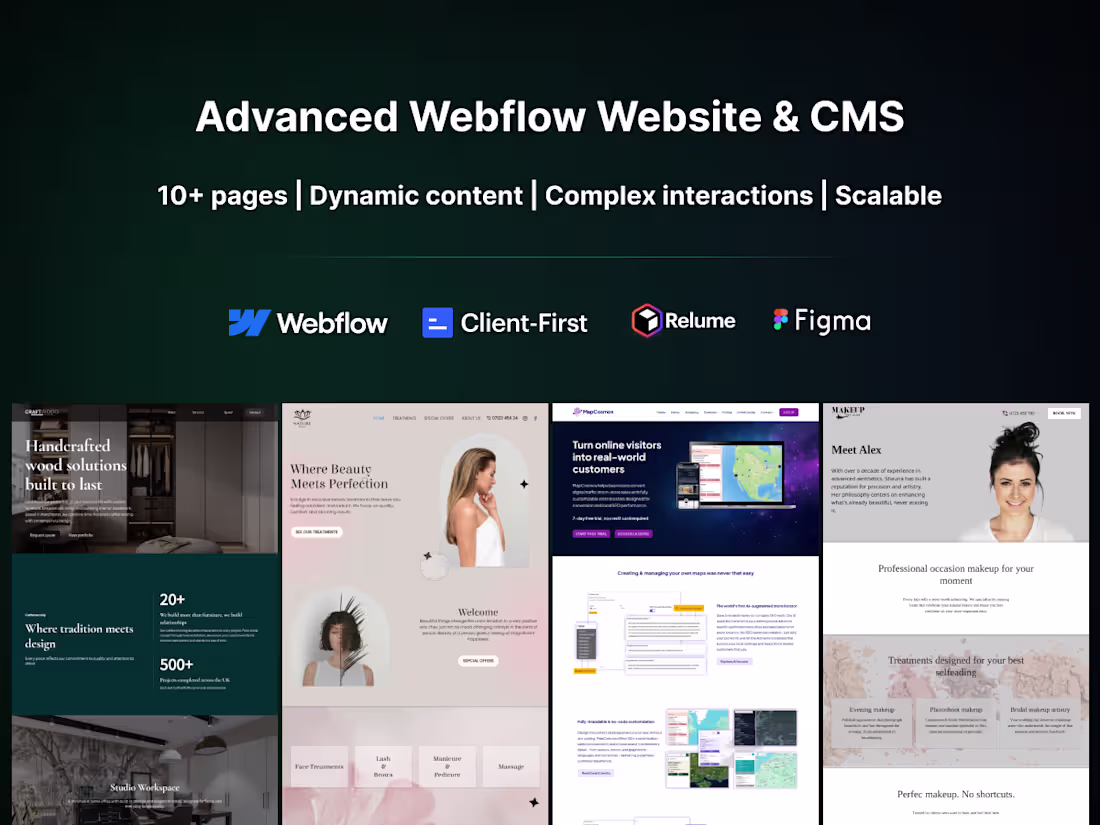 Cover image for Advanced Webflow Website & CMS
