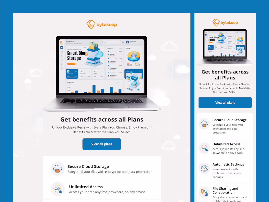 Cover image for Bytekeep Subscription Plan Email Design