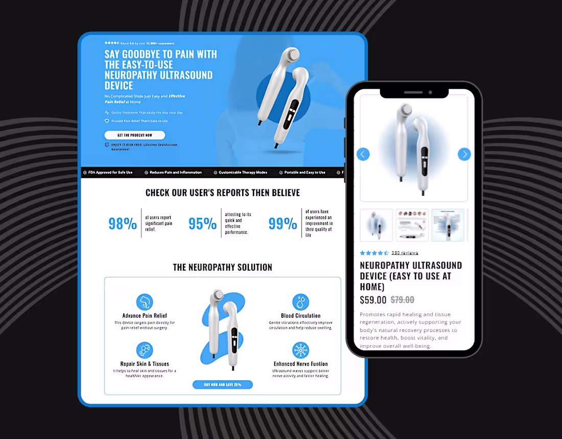 Cover image for Shopify One-Product Store Homepage Design Using Replo