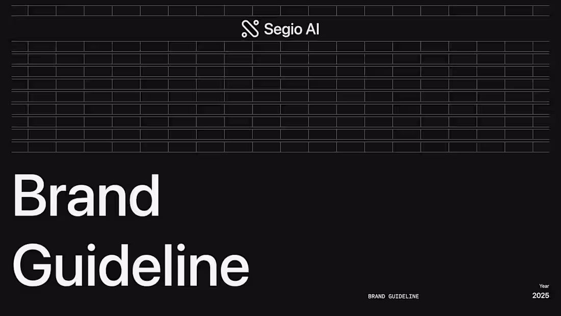 Cover image for Segio AI brand project.