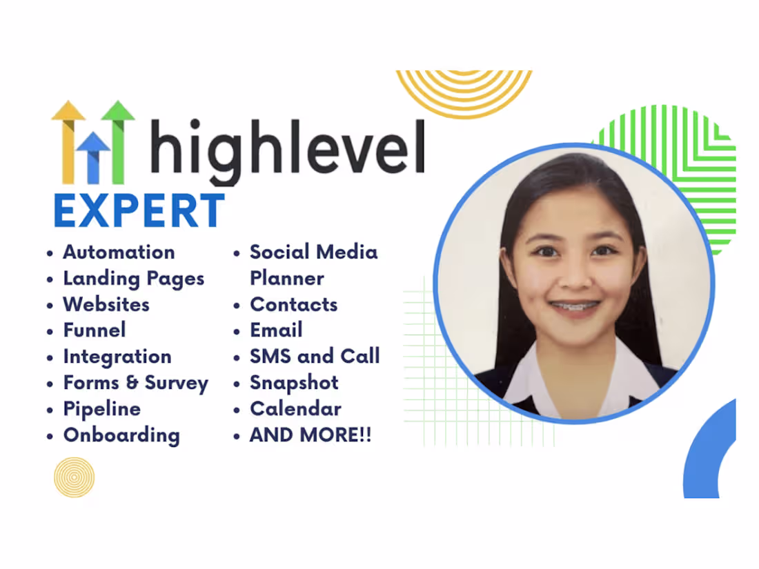 Cover image for I will help you any tasks related to gohighlevel - BASIC PLAN